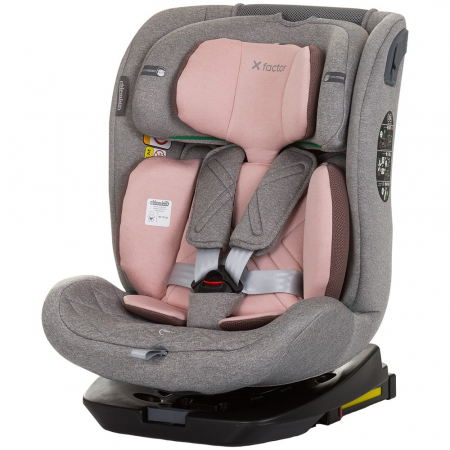 Scaun si scoica auto - Scaun auto Chipolino X Factor I-Size 40-150 cm flamingo cu sistem Isofix
