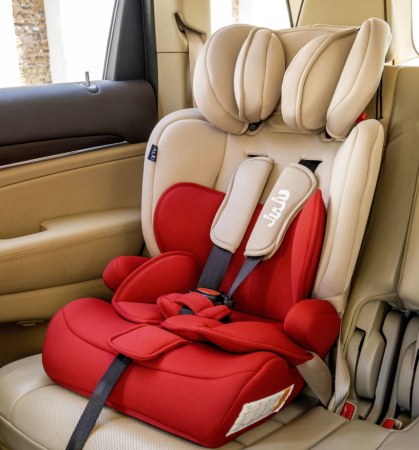 Scaun Auto Juju Safe Rider, Bej-Bordo [2]