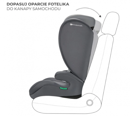 SCAUN AUTO KINDERKRAFT I-SPARK, I-SIZE 100-150 CM, PINK [8]