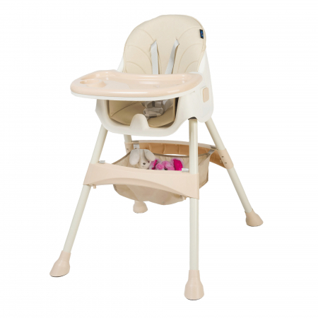 Scaun de masa - Scaun de masa 2 in 1 Juju Eat&Smile, Beige