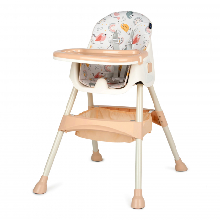 Scaun de masa 2 in 1 Juju Eat&Smile, Birds [1]