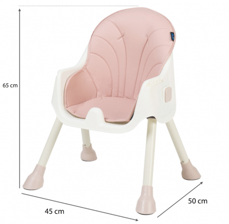 Scaun de masa 2 in 1 Juju Eat&Smile, Pink [8]