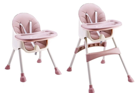 Scaun de Masa 2 in1 Bubu-Still®, 6-36 Luni, Multifunctional ,Tavita si Husa Detasabile si Lavabile, Centura de Siguranta 5 Puncte, Ajustabil pe Inaltime,  Picioare Antiderapante [2]