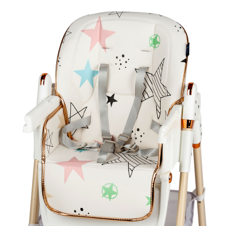 Scaun de masa Juju Eat&Fun, Pink Stars [1]