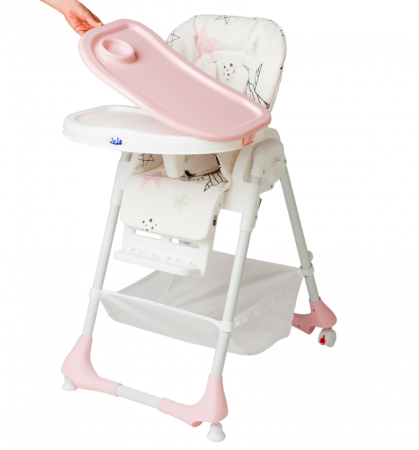 Scaun de masa Juju Eat&Joy, Pink Stars [2]