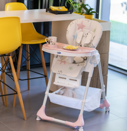 Scaun de masa Juju Eat&Joy, Pink Stars [1]