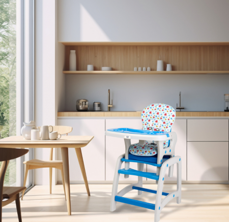 Scaun de masa Juju Eat&Play, Albastru [2]