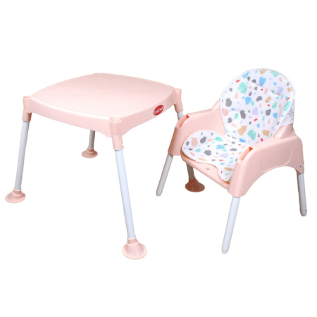 Scaun de masa,multifunctional,2 in 1,roz pudra [1]