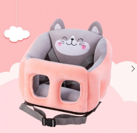 Scaun inaltator de masa, din plus, model animalut, roz gri [5]