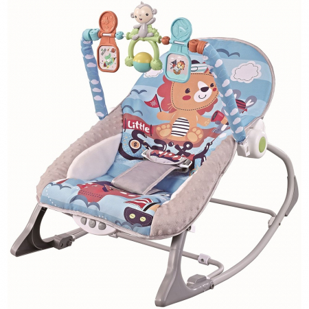 Depozitare articole copii - Scaunel balansoar Chipolino Baby Spa blue