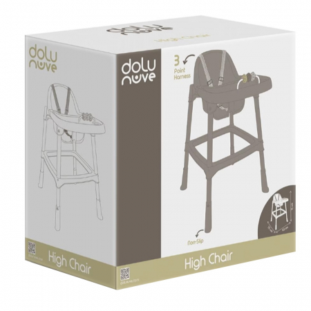 Scaunel cu masuta pentru bebelusi, Stone Grey - Dolu [2]