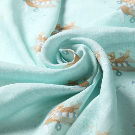 Scutece muselina natural, set 3 bucati, 70%bambus si 30%bumbac, 70x70 cm, Babyono [2]