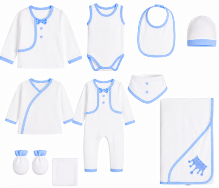 Set nou nascut - Set 10 piese, Colectie Bebe Elegant