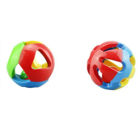 Jucarii interactive bebe - Set 2 mingi cu clopotel pentru copii