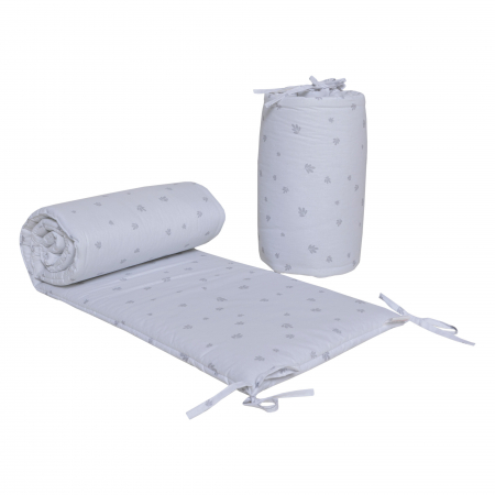 Aparatoare protectie patut - Set 2 protectii, aparatoare, bumbac patut copii, bebelusi, beberoyal 180x35 cm, Safari Friends