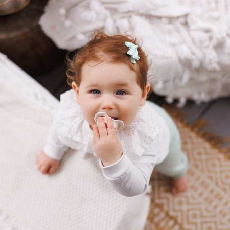 Set 2 Suzete simetrice din silicon 6-18 luni, Babyono [4]