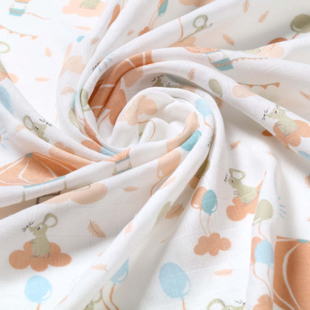 Set 3 bucati scutece copii din fibre bambus gri Babyono, Extra soft [3]