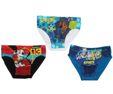 Pijamale - Set 3 perechi chiloteti baieti Paw Patrol