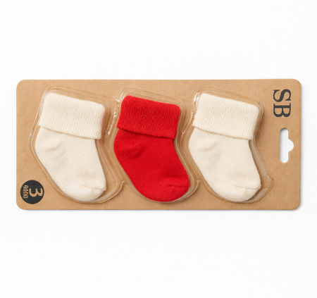 Ciorapi - Set 3 perechi sosete pentru bebelina