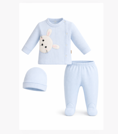 Set nou nascut - Set 3 piese, 0-3 luni, Ursuletul curios