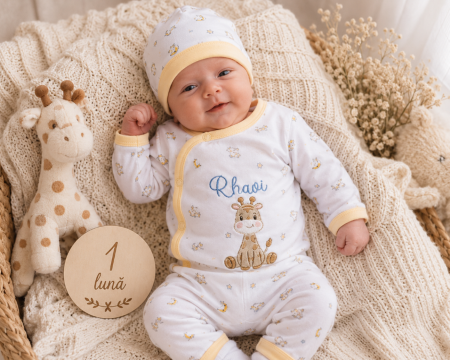 Set nou nascut - Set 3 piese, Bebe nazdravan, 0-3 luni