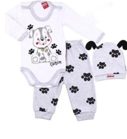 Set nou nascut - Set 3 piese catel