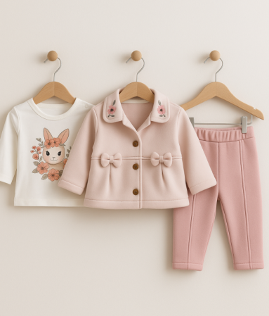 Set 3 piese, cu paltonas, Iepuras [1]