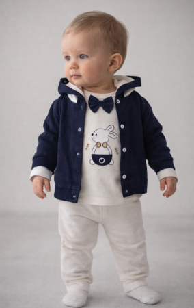 Costumase toamna-iarna - Set 3 piese, Iepurasul elegant