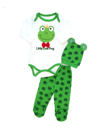 Haine bebe fetite - Set 3 piese nou nascut,cod 03