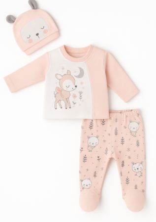 Set nou nascut - Set 3 piese nou nascut, Ursulet jucaus