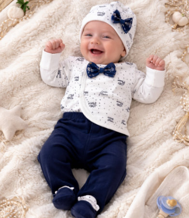 Haine bebe baietei - Set 4 piese bebelus, Printul mamei