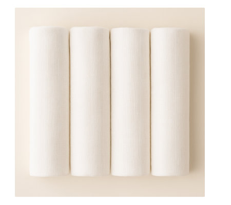 Scutece - Set 4 scutece, albe