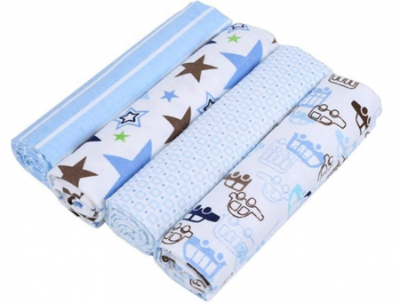 Scutece - Set 4 scutece  model animalute si forme geometrice