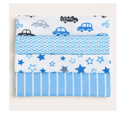 Haine bebe baietei - Set 4 scutece model masinute