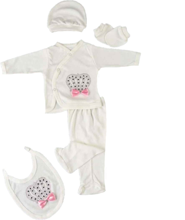 Set nou nascut - Set 5 piese bebelina printesa