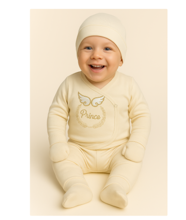 Costumase toamna-iarna - Set 5 piese, Bumbac organic 100%, Print