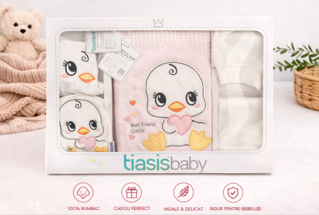 Costumase toamna-iarna - Set 6 piese, cu Paturica, Roz