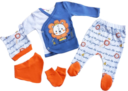 Costumase toamna-iarna - Set 5 piese haine bebe,0-3 luni,leut zglobiu