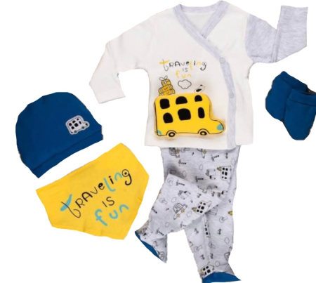 Costumase toamna-iarna - Set 5 piese haine bebe,0-3 luni,masinuta 3D