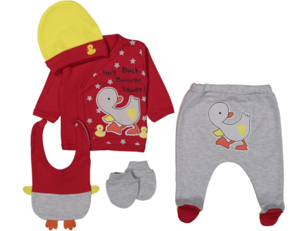 Costumase toamna-iarna - Set 5 piese haine bebe,ratusca vesela