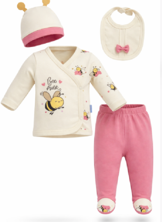 Bluze si pulovere - Set 5 piese haine bebelus,0-3 luni, albinuta