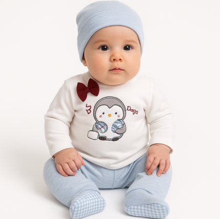 Set nou nascut - Set 5 piese nou nascut, cod 02