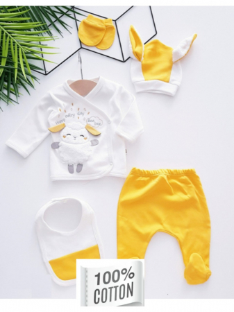 Set nou nascut - Set 5 piese nou nascut,cod 78