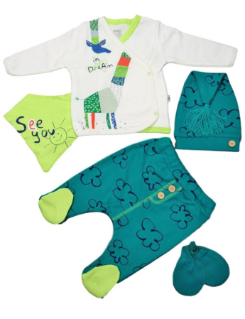 Set nou nascut - Set 5 piese nou nascut,girafa