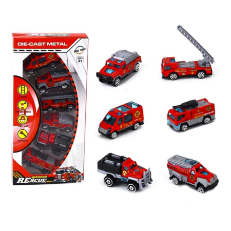 Masinute si trenulete - Set 6 Masinute Metal