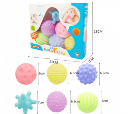Set 6 mingi moi senzoriale, pentru bebelusi [1]