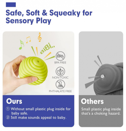 Set 6 mingi moi senzoriale, pentru bebelusi [9]