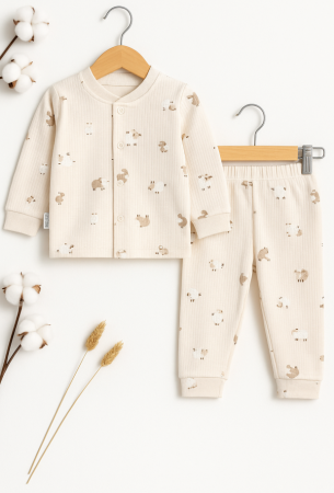 Costumase toamna-iarna - Set Bebelus, Imprimat, Bebe si oitele