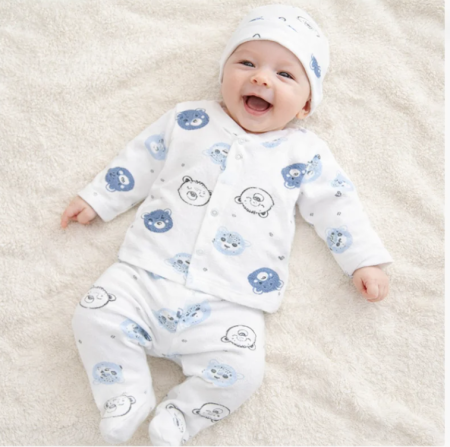 Set nou nascut - Set bebeluși, 3 piese, Baby Bear, 0-3 luni