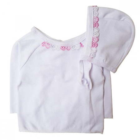 Bluze, pieptarase, mentite - Set Bluza cu Caciula,roz